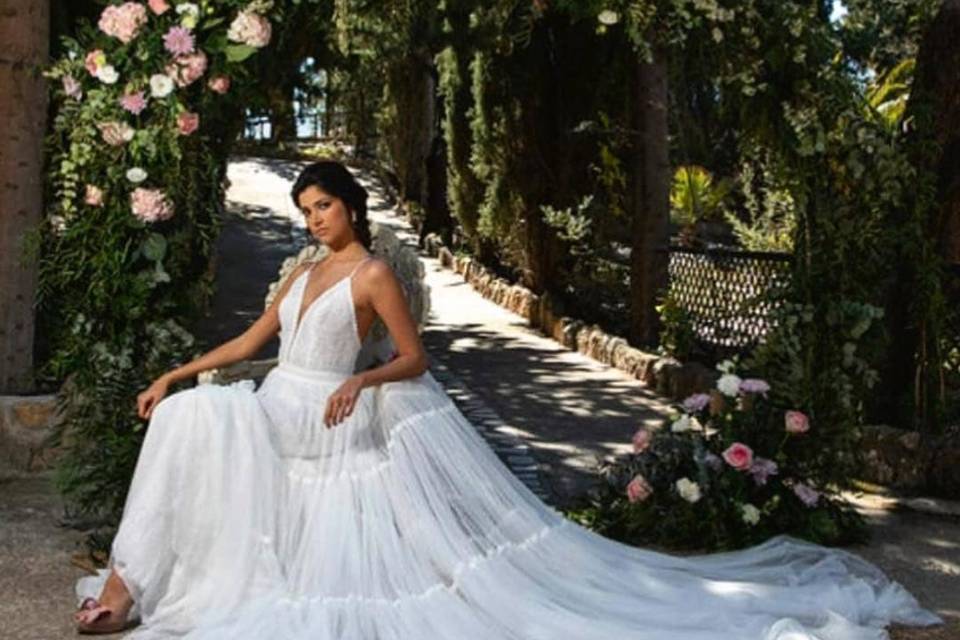 Vestido novia Rosa Clará